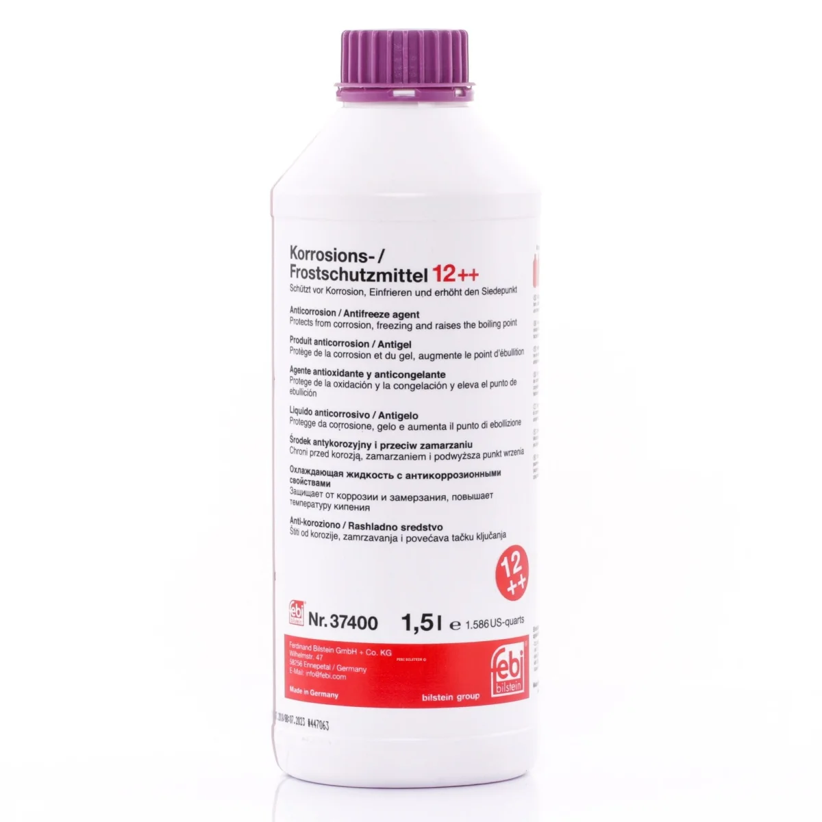 Антифриз фиолетовый концентрат G12++ VW TL 774G MB 325.6, MB 325.5 (Канистра 1,5л)
