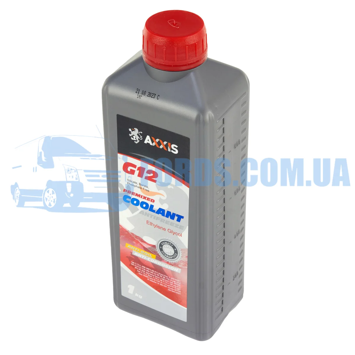 Антифриз RED G12 Сoolant <AXXIS> (червоний) (Каністра 1кг)