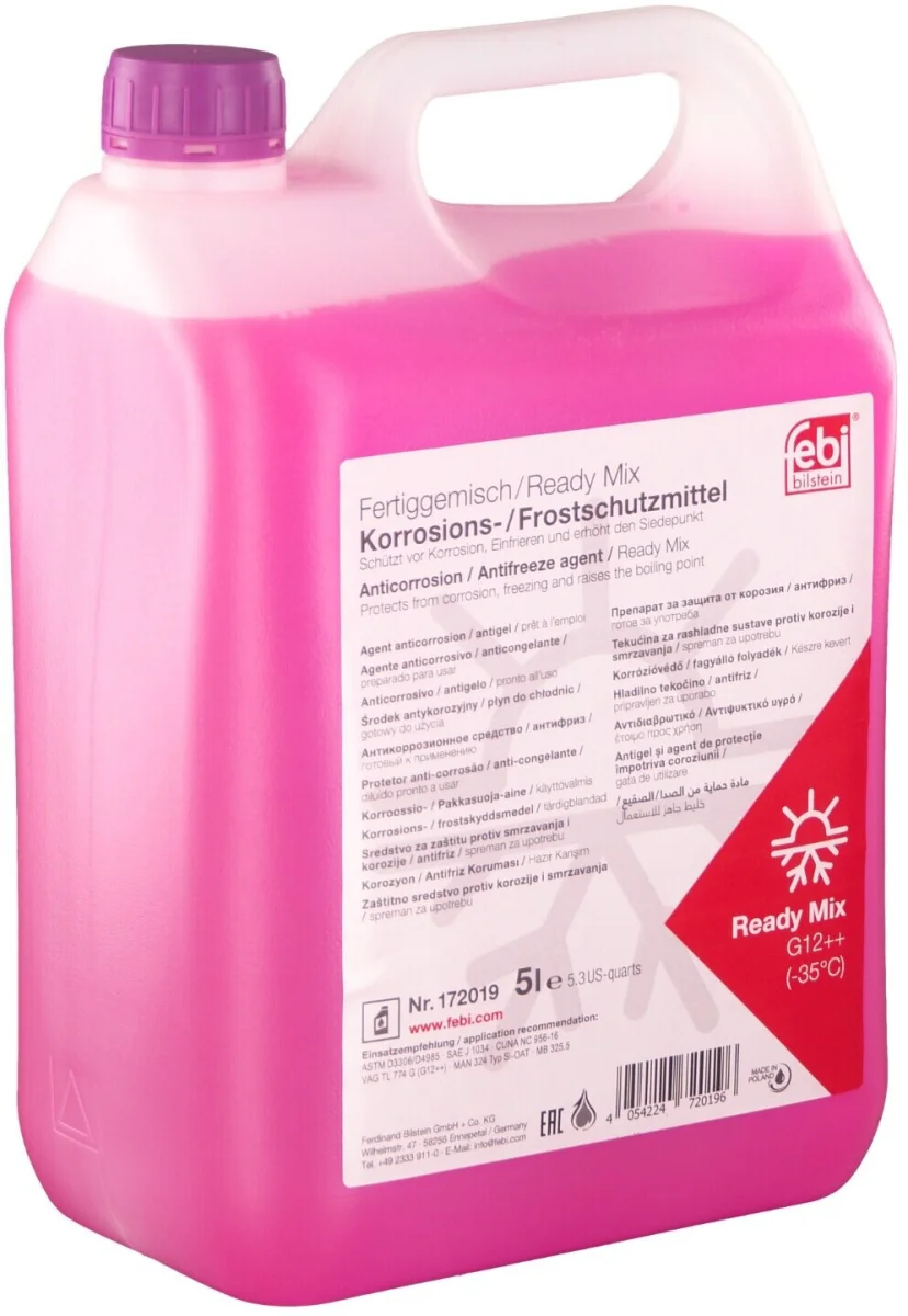 Антифриз FEBI фіолетовий Ready Mix -35C G12++ (Каністра 5л)