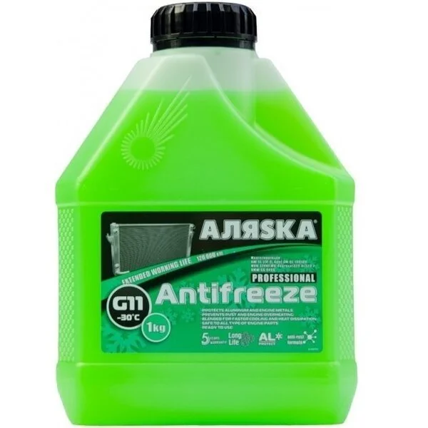 Антифриз Аляска ANTIFREEZE-30 зелений (Каністра 1л)