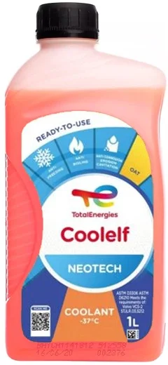 Антифриз Total COOLELF NEOTECH -37°C (Каністра 1л)