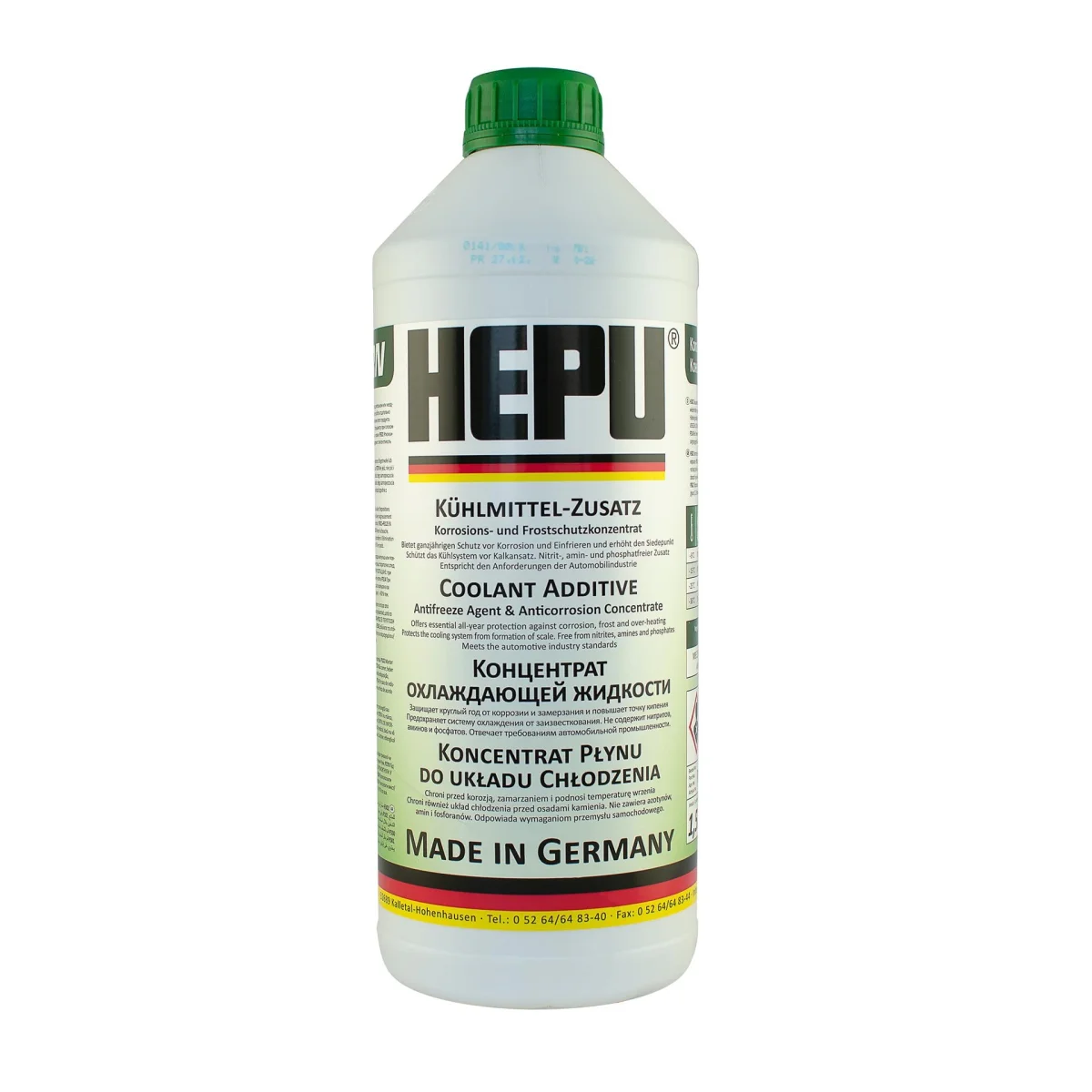Антифриз HEPU GREEN концентрат (Каністра 1,5л)