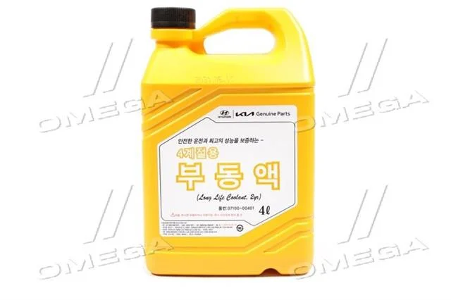 Антифриз Hyundai/Kia Long Life Coolant концентрат червоний 07100-00401 (Каністра 4л)