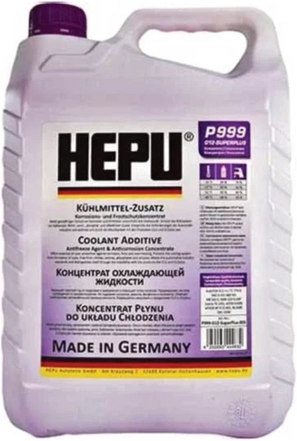 Антифриз HEPU G12++ VIOLET-PURPLE концентрат (Каністра 5л)