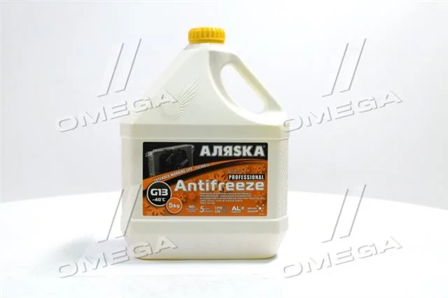 Антифриз Аляска ANTIFREEZE-40 жовтий (Каністра 5л)