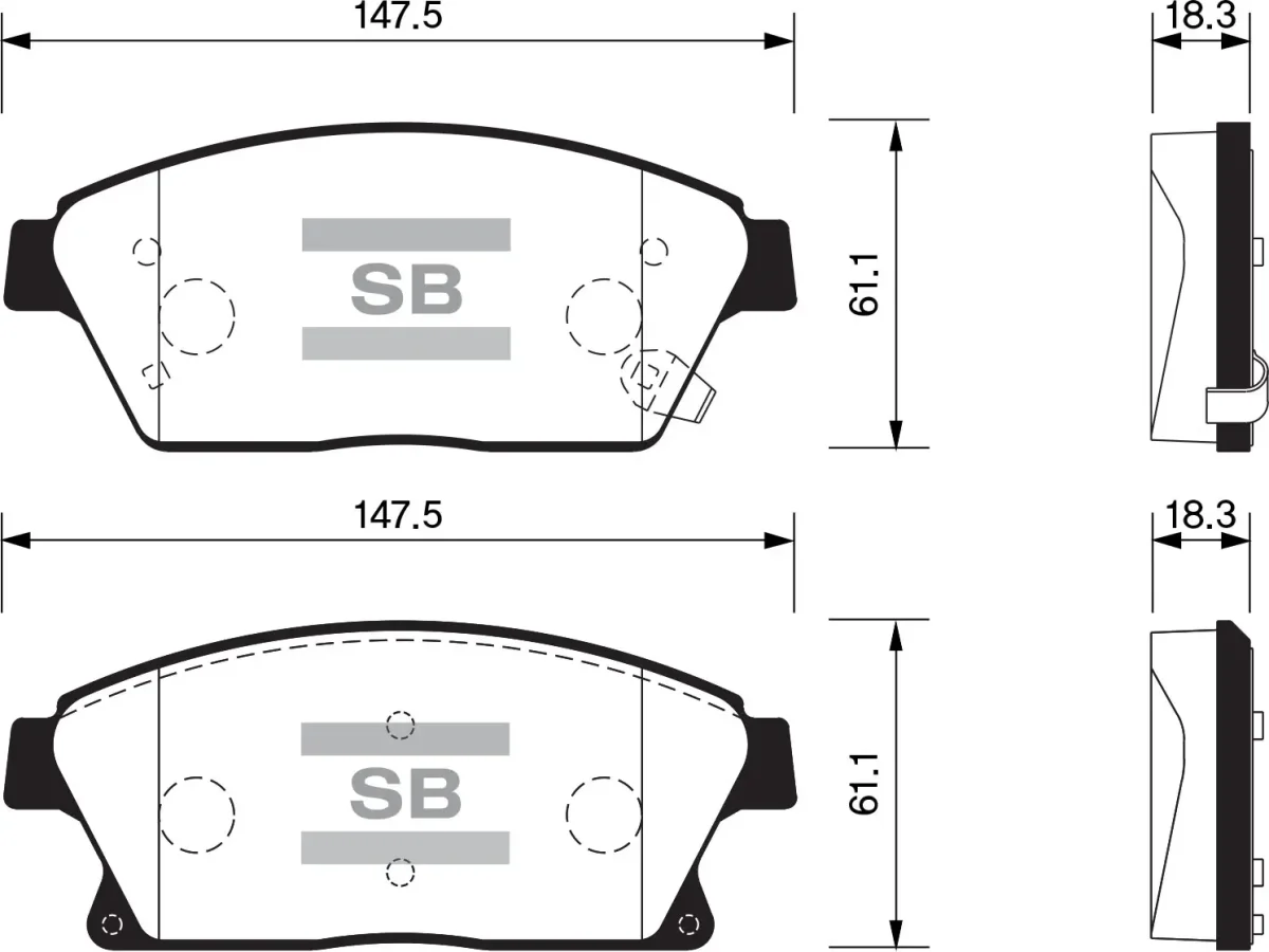 Колодка гальм. диск. CHEVROLET CRUZE передн./задн.