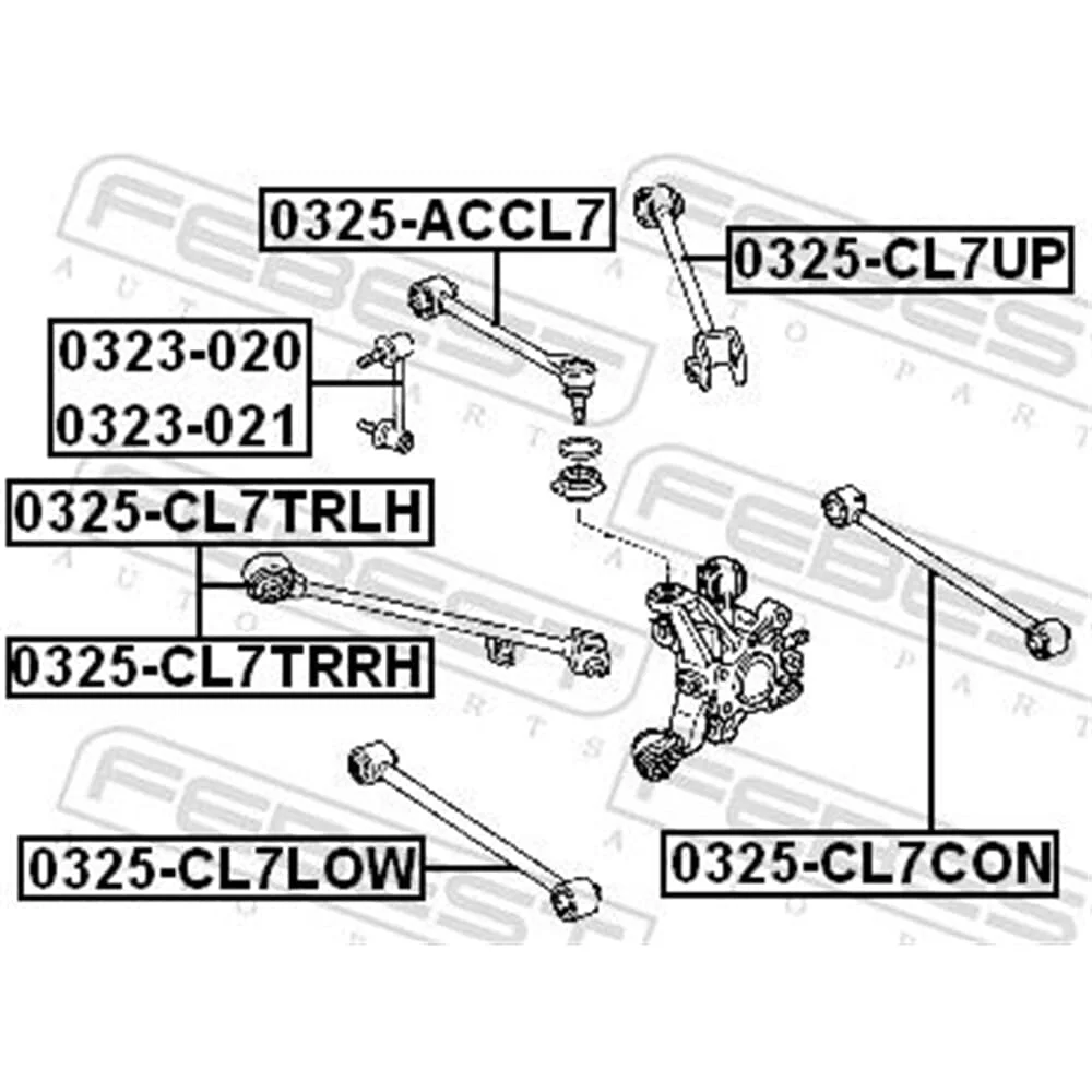 Тяга поперечна HONDA ACCORD VII 03-08 задн. міст