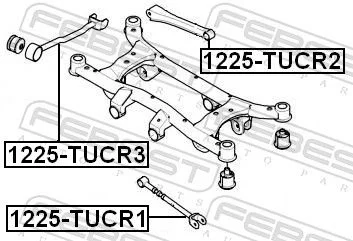Тяга поперечна HYUNDAI TUCSON, KIA SPORTAGE 04 - зад. міст
