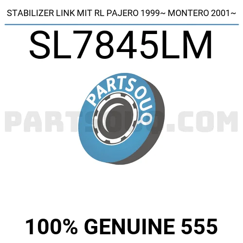 Стійка стаб. MITSUBISHI PAJERO 2.5TD,3.2TDI 16V,3.5I24V 00 - з гайками