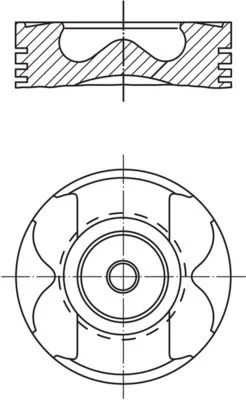 Поршень з кільцями RENAULT/NISSAN/OPEL/MB 80,50 R9M 1,6TDI 11-